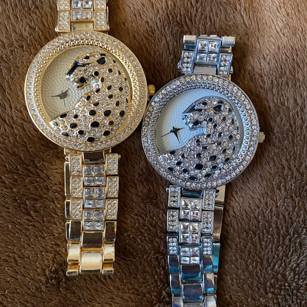 COPY - Leopard Watch Silver Only